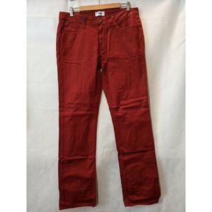 Paige Cayenne Cotton-Blend Straight Leg Denim Jeans Size 34